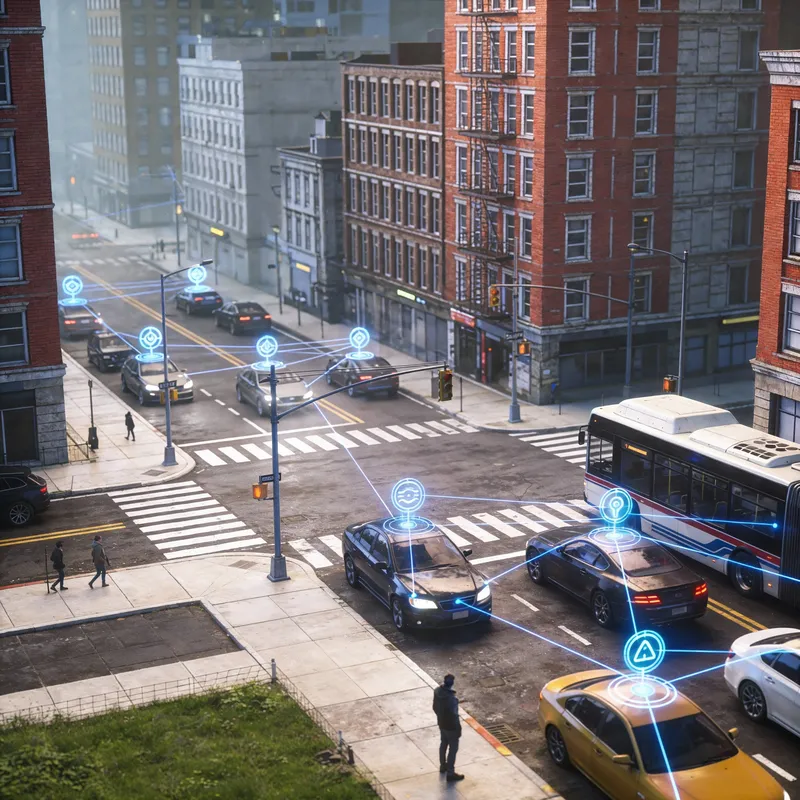 Illustration representing Connected Automated Mobility