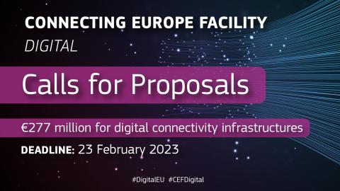 Second set of calls for proposals launched under the Connecting Europe Facility Digital programme