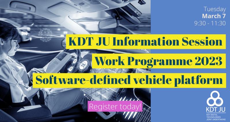 Software Defined Vehicle (SDV) & other KDT-JU calls