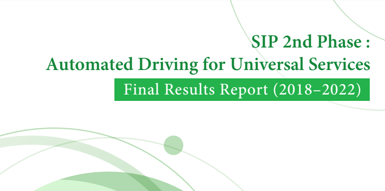 Japanese SIP-adus 2nd Phase: Final Results Report