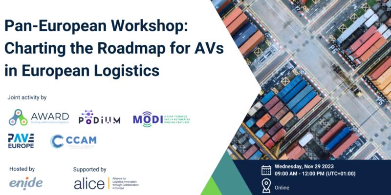 Pan-European Workshop on “Charting the Roadmap for Autonomous Vehicles in European Logistics