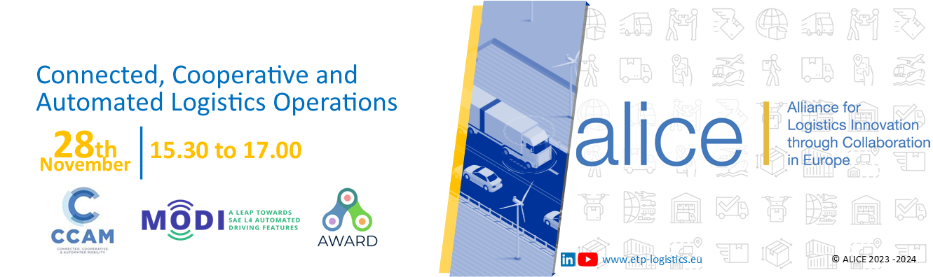 Webinar “Connected, Cooperative and Automated Logistics Operations Activity Field launch”