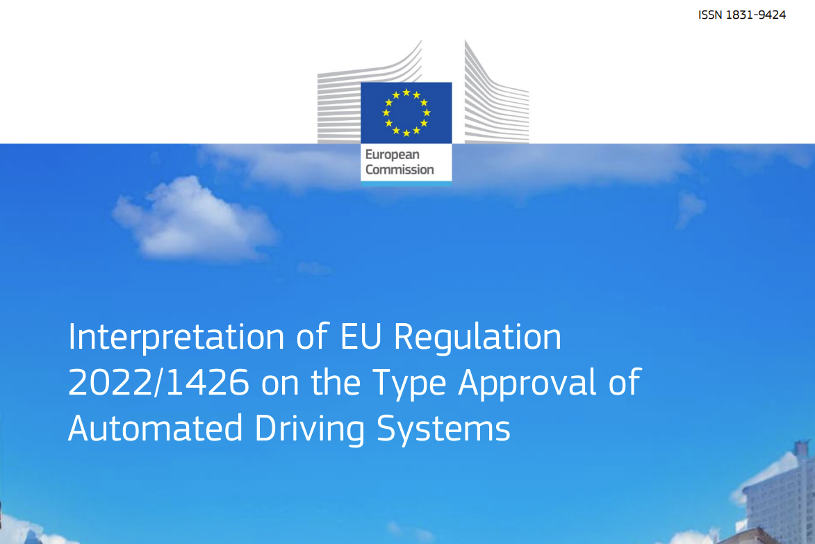 Interpretation of EU Regulation on the Type Approval of Automated Driving Systems