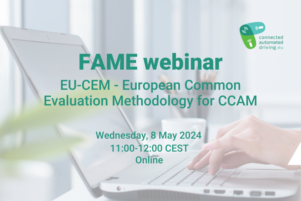 EU-CEM – European Common Evaluation Methodology for CCAM Webinar