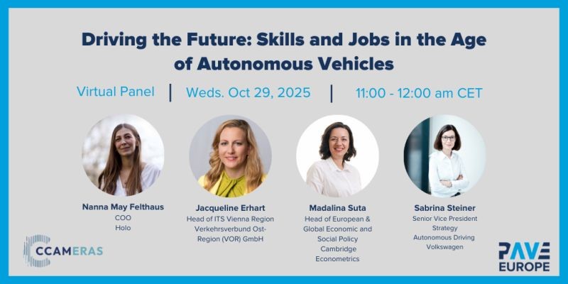 Webinar Driving the Future: Skills and Jobs in the Age of Autonomous Vehicles